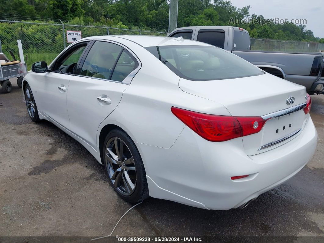 2015 Infiniti Q50 Premium Белый vin: JN1BV7AP6FM353538