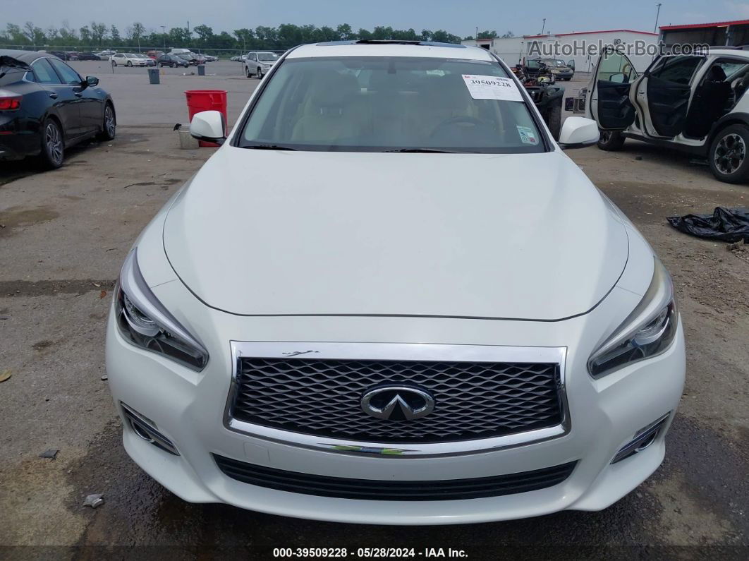 2015 Infiniti Q50 Premium Белый vin: JN1BV7AP6FM353538