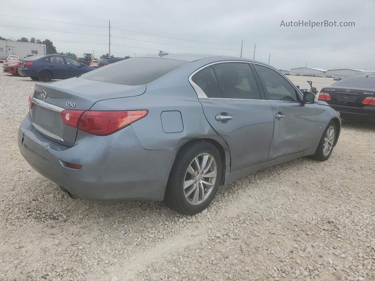 2015 Infiniti Q50 Base Gray vin: JN1BV7AP6FM358030