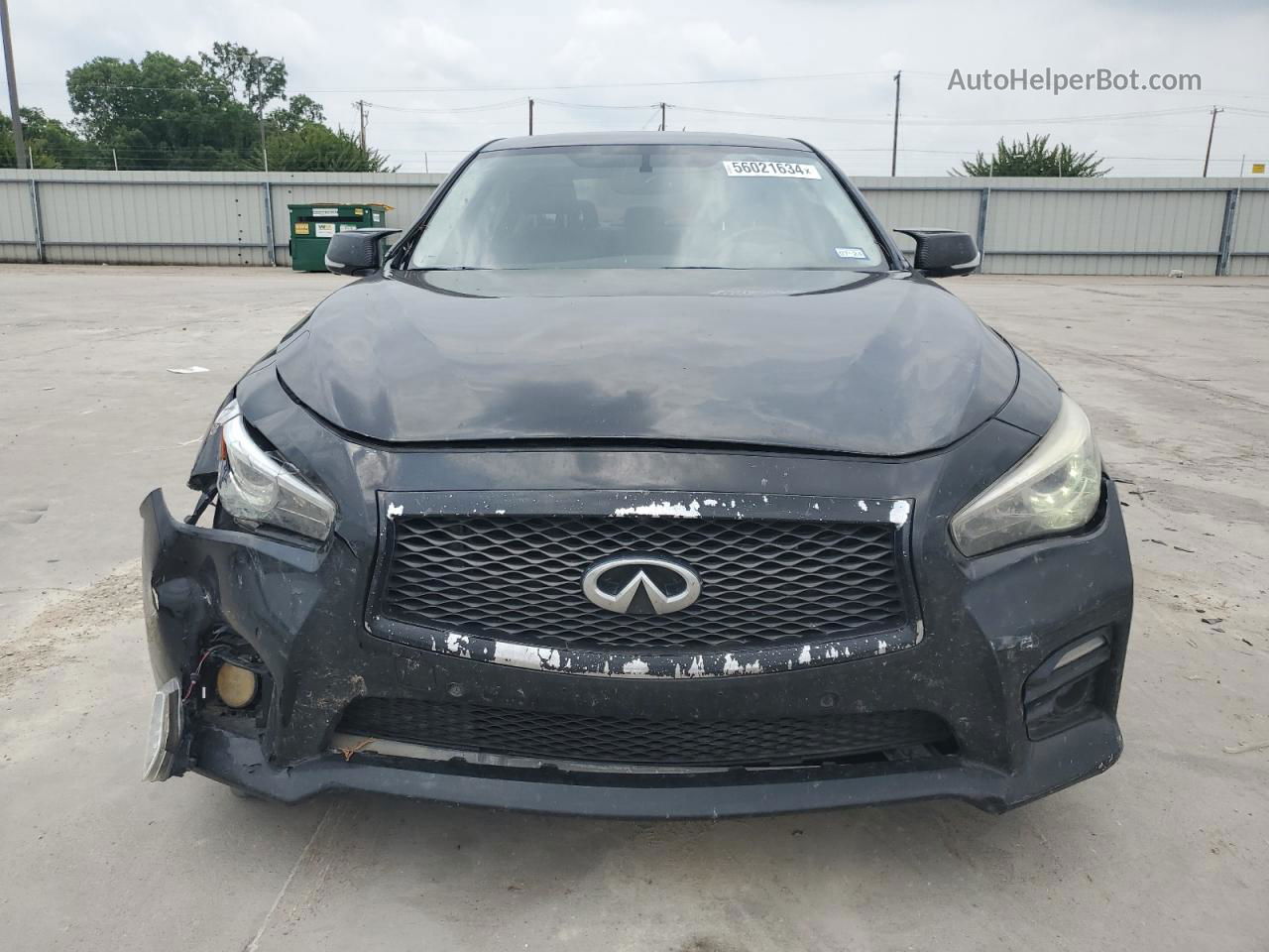 2014 Infiniti Q50 Base Black vin: JN1BV7AP7EM672445