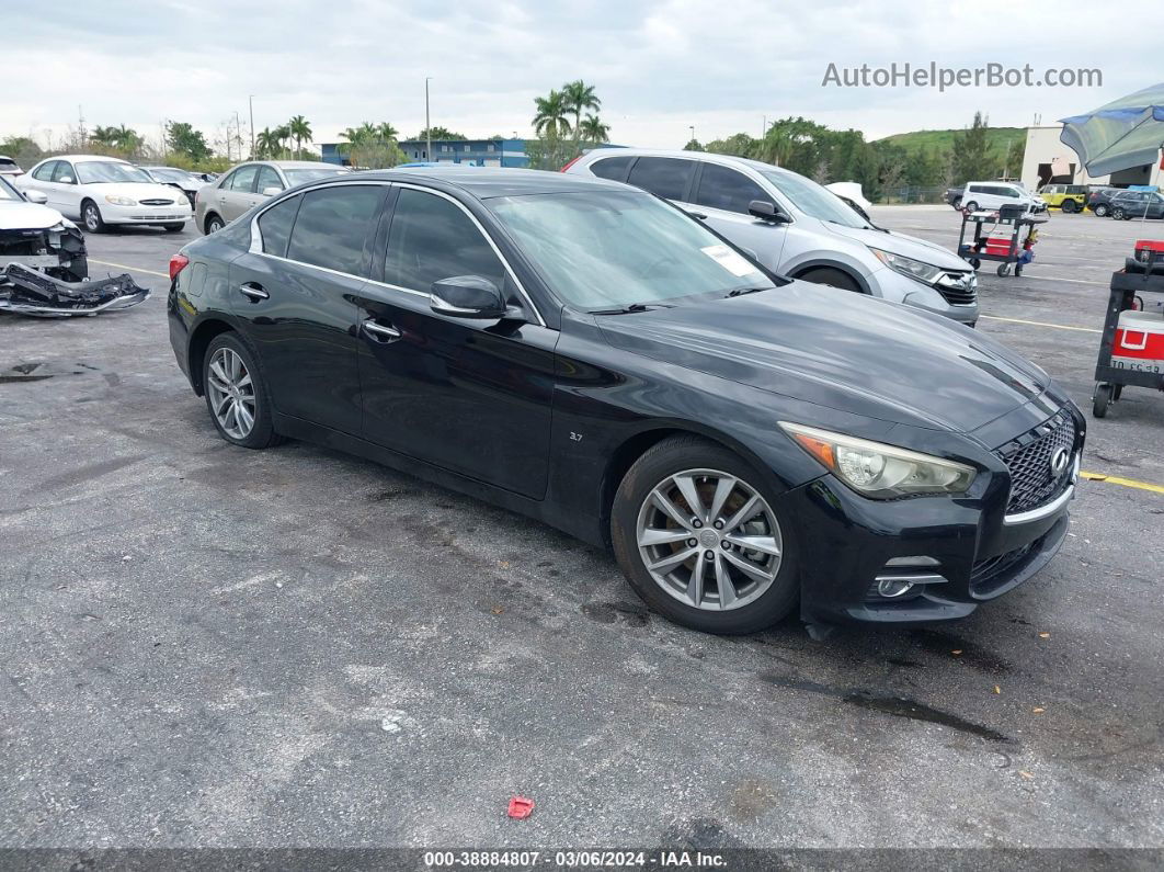 2014 Infiniti Q50   Черный vin: JN1BV7AP7EM673031