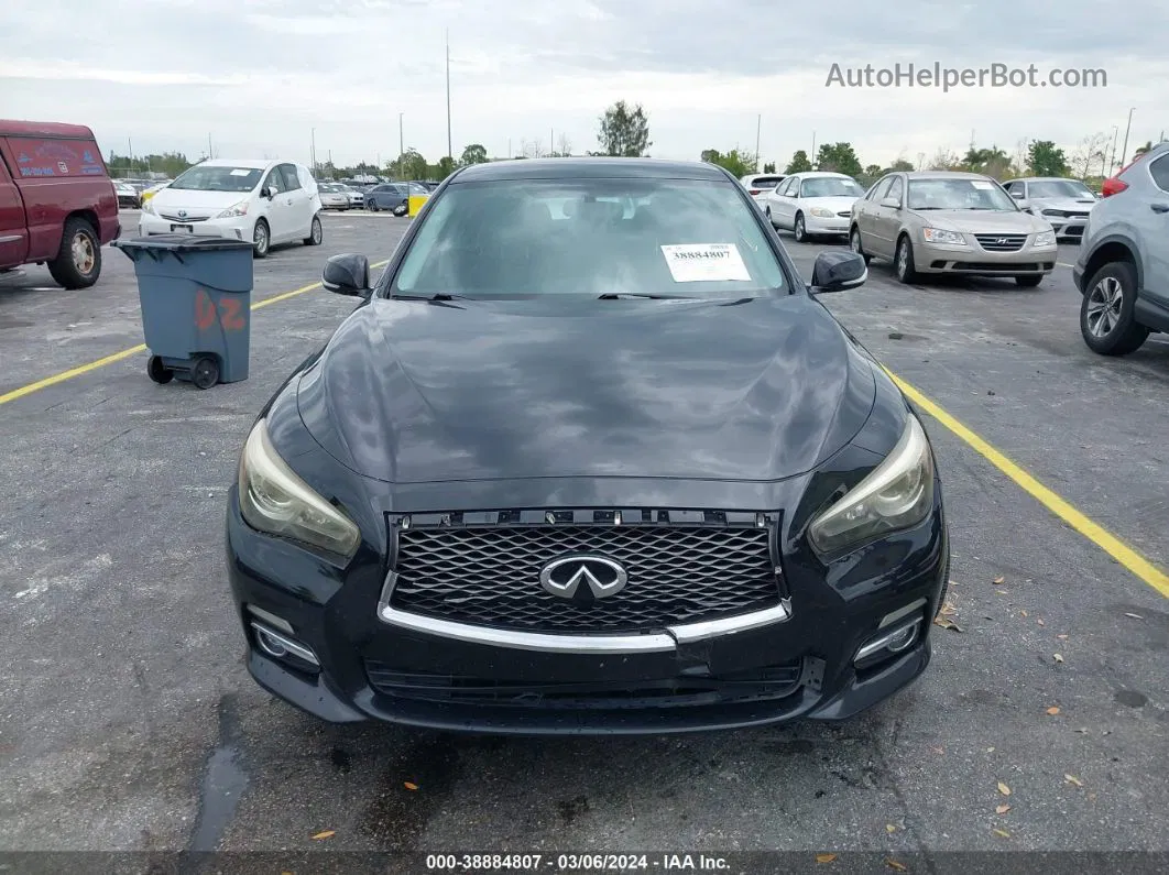 2014 Infiniti Q50   Черный vin: JN1BV7AP7EM673031