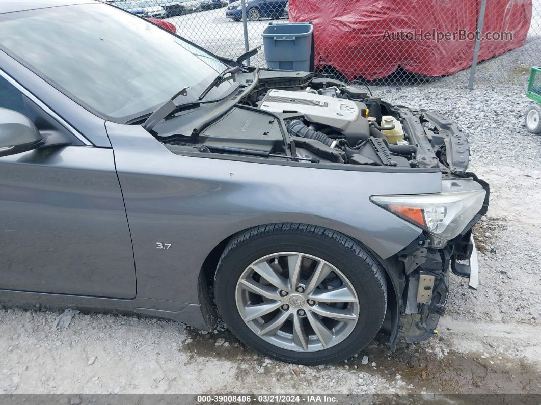 2014 Infiniti Q50 Premium Серый vin: JN1BV7AP7EM674714