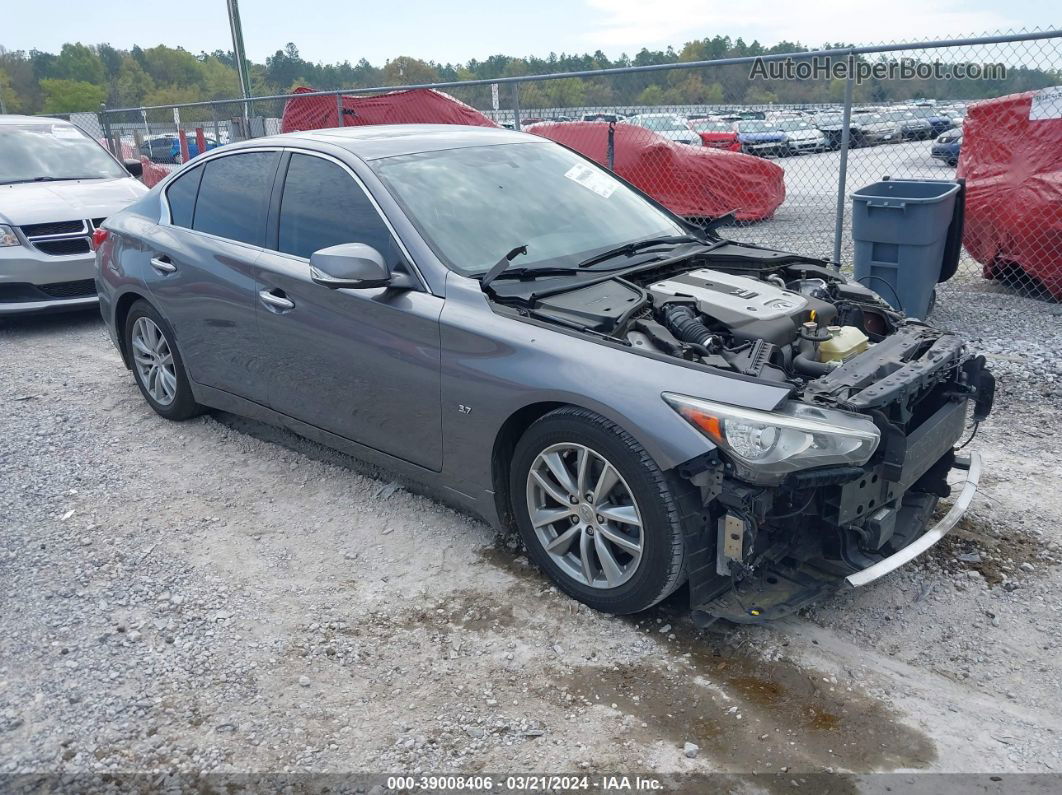 2014 Infiniti Q50 Premium Серый vin: JN1BV7AP7EM674714