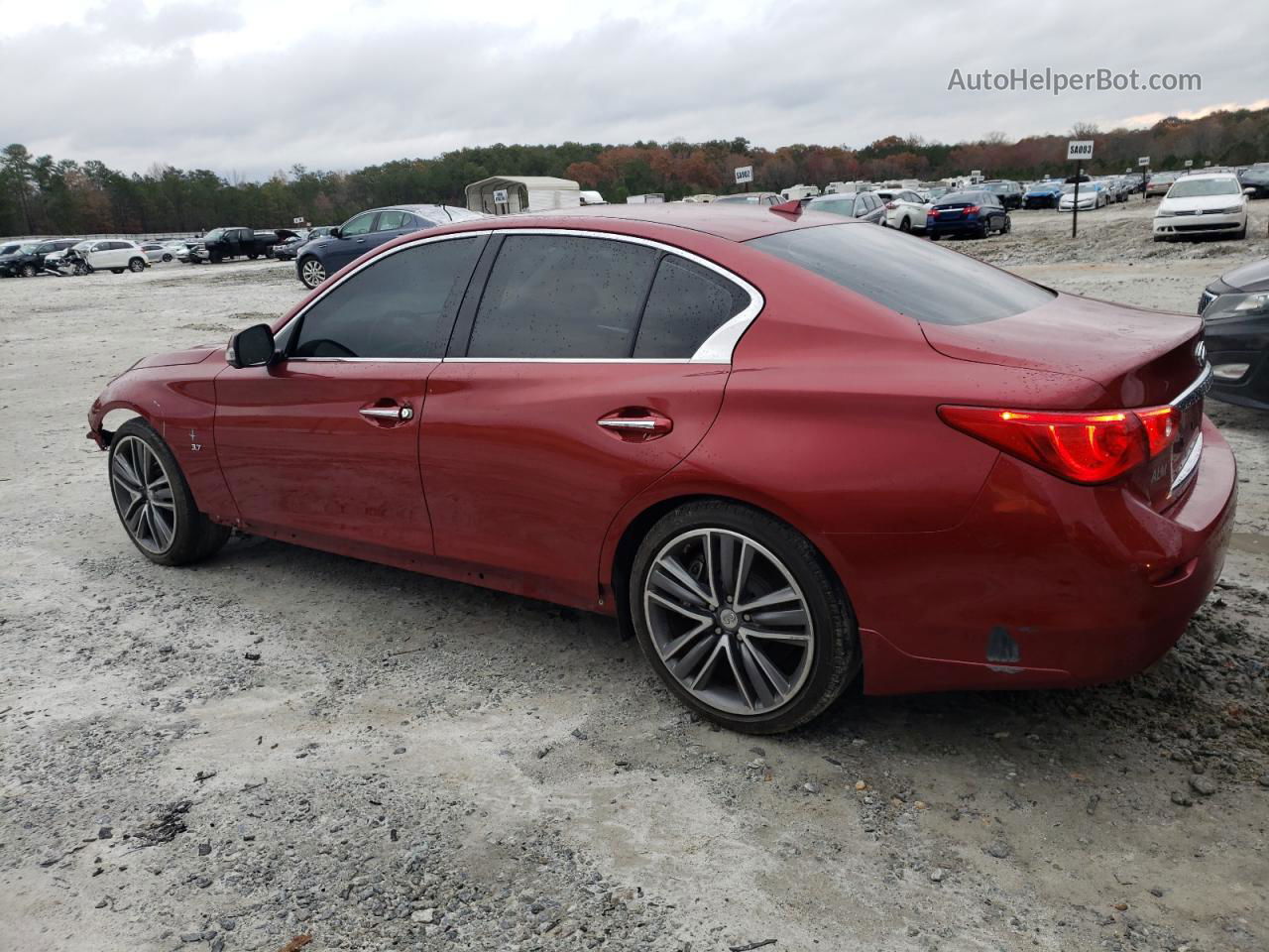 2014 Infiniti Q50 Base Красный vin: JN1BV7AP7EM674986