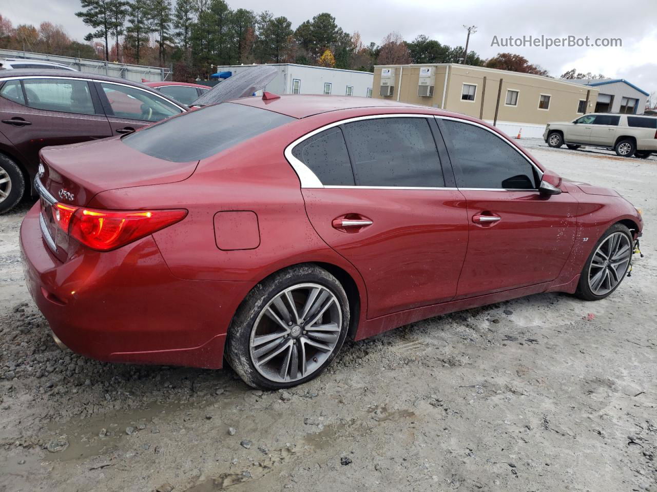 2014 Infiniti Q50 Base Красный vin: JN1BV7AP7EM674986