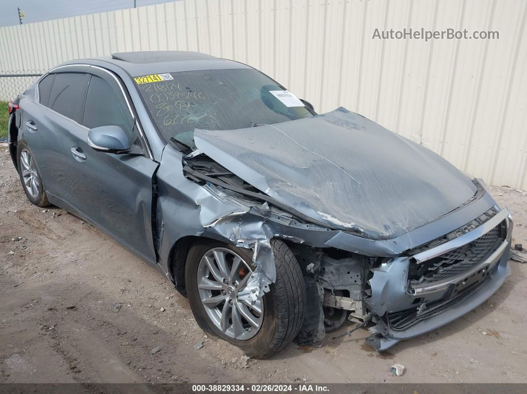 2014 Infiniti Q50 Premium Серебряный vin: JN1BV7AP7EM677273