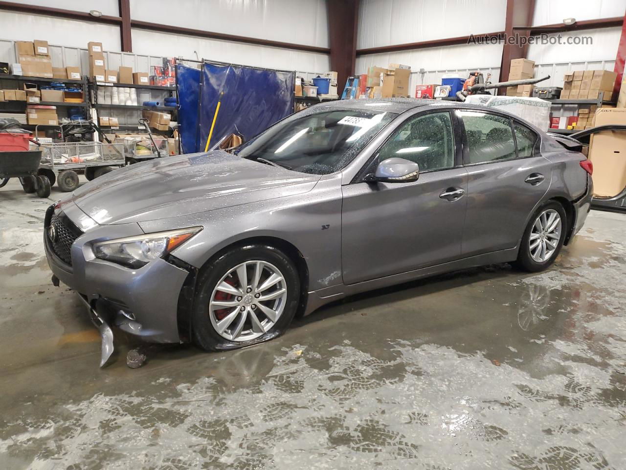 2014 Infiniti Q50 Base Серый vin: JN1BV7AP7EM679329