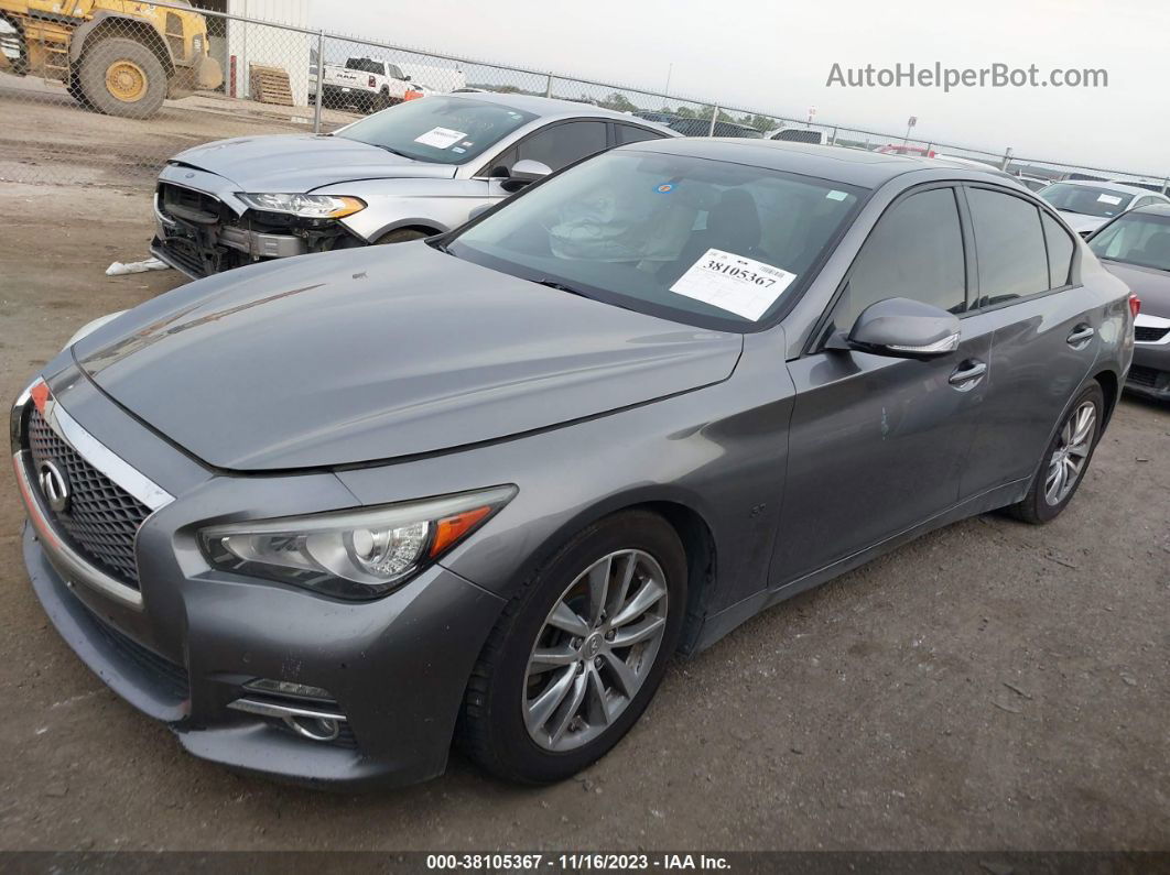 2014 Infiniti Q50 Premium Gray vin: JN1BV7AP7EM685146