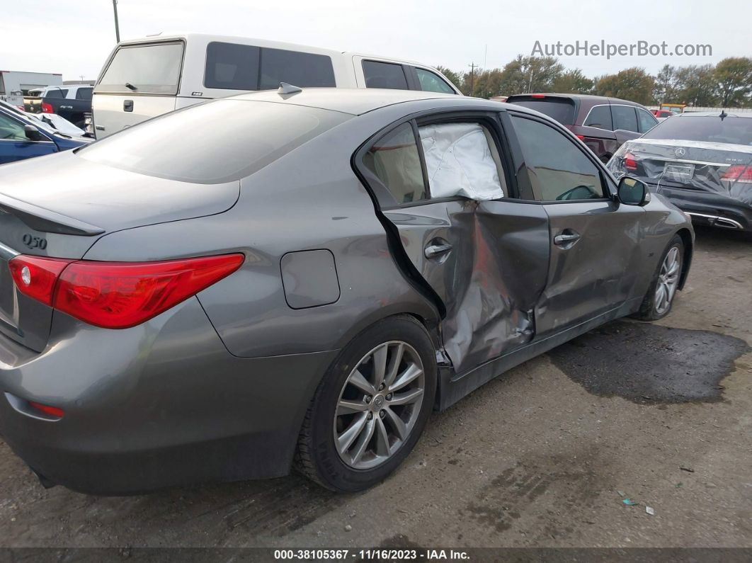 2014 Infiniti Q50 Premium Gray vin: JN1BV7AP7EM685146