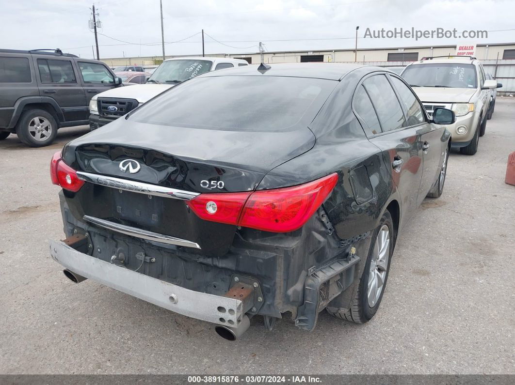 2014 Infiniti Q50   Черный vin: JN1BV7AP7EM688970