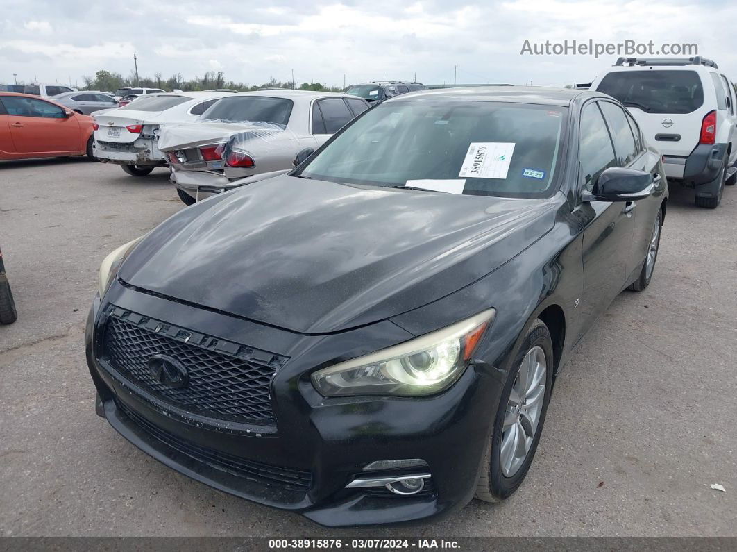 2014 Infiniti Q50   Черный vin: JN1BV7AP7EM688970