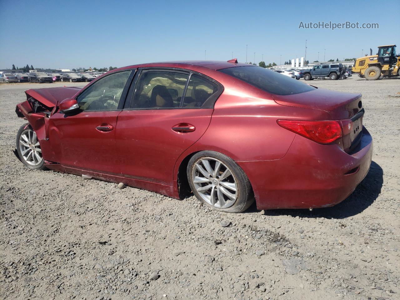 2015 Infiniti Q50 Base Red vin: JN1BV7AP7FM333234