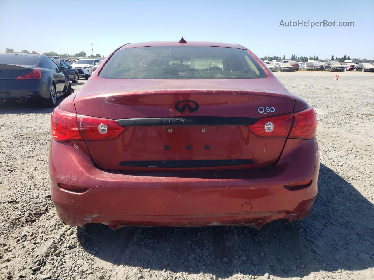 2015 Infiniti Q50 Base Red vin: JN1BV7AP7FM333234