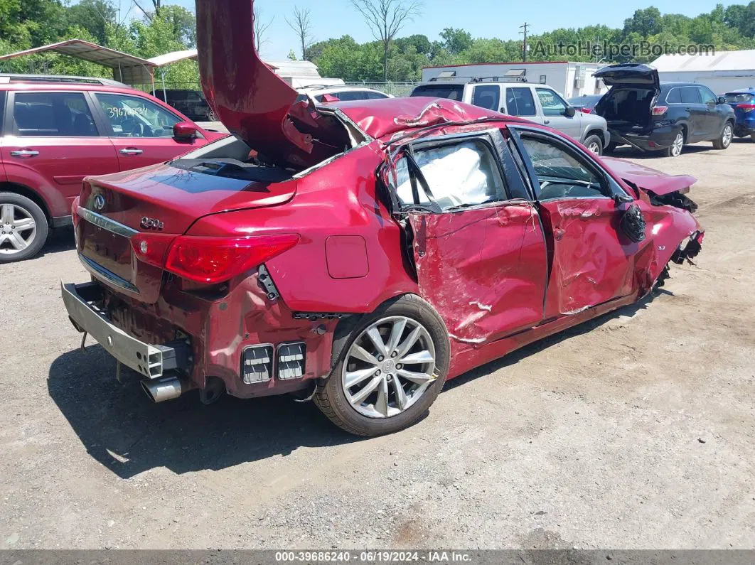 2015 Infiniti Q50   Red vin: JN1BV7AP7FM338174