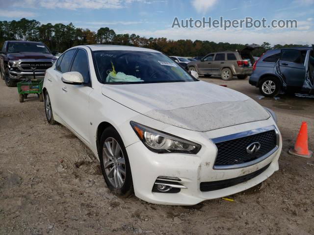 2015 Infiniti Q50 Base White vin: JN1BV7AP7FM342550