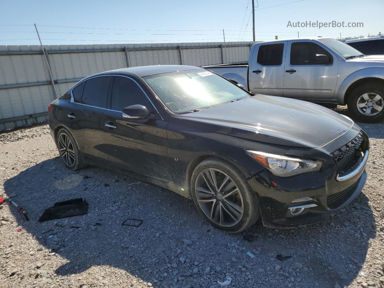 2015 Infiniti Q50 Base Black vin: JN1BV7AP7FM343388