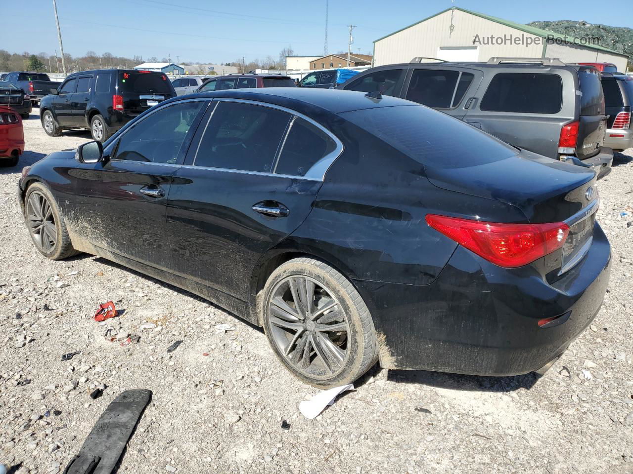 2015 Infiniti Q50 Base Black vin: JN1BV7AP7FM343388