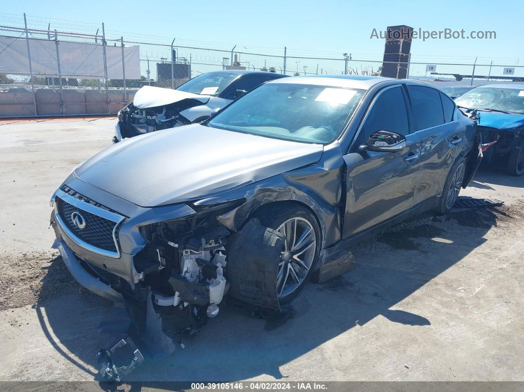 2015 Infiniti Q50 Sport Gray vin: JN1BV7AP7FM346968