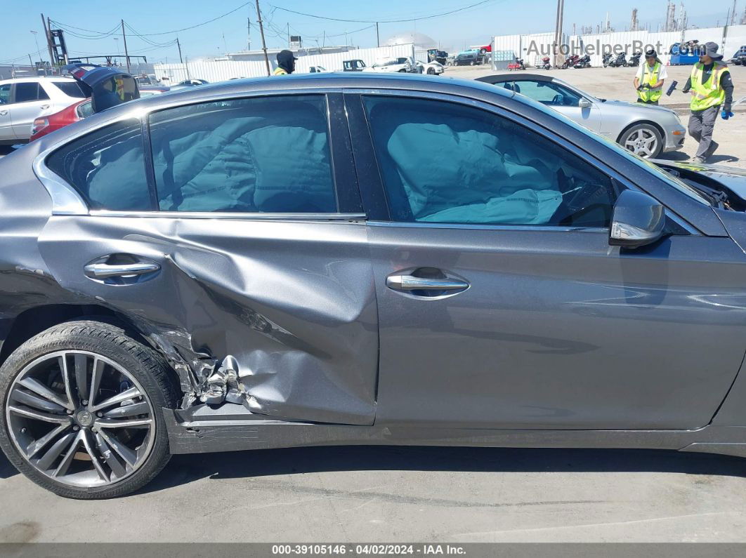 2015 Infiniti Q50 Sport Gray vin: JN1BV7AP7FM346968