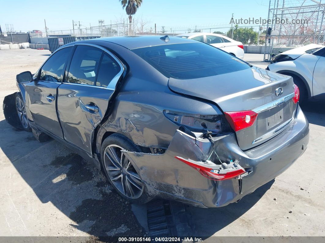 2015 Infiniti Q50 Sport Gray vin: JN1BV7AP7FM346968