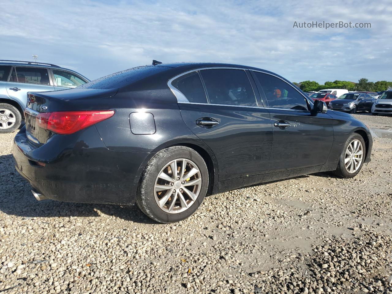 2015 Infiniti Q50 Base Black vin: JN1BV7AP7FM347098