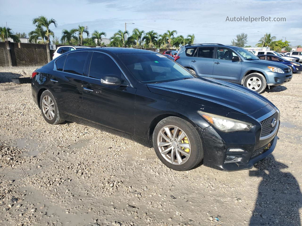 2015 Infiniti Q50 Base Черный vin: JN1BV7AP7FM347098