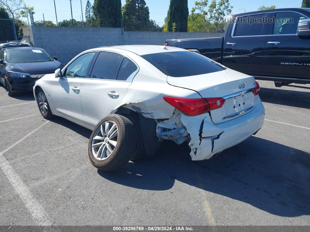 2015 Infiniti Q50 Premium Белый vin: JN1BV7AP7FM350230