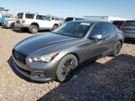 2015 Infiniti Q50 Base Charcoal vin: JN1BV7AP7FM357405