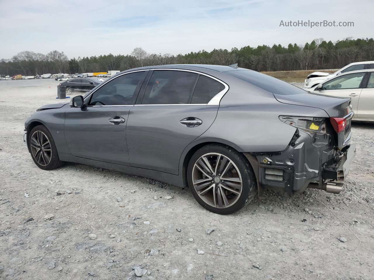 2015 Infiniti Q50 Base Gray vin: JN1BV7AP7FM358361