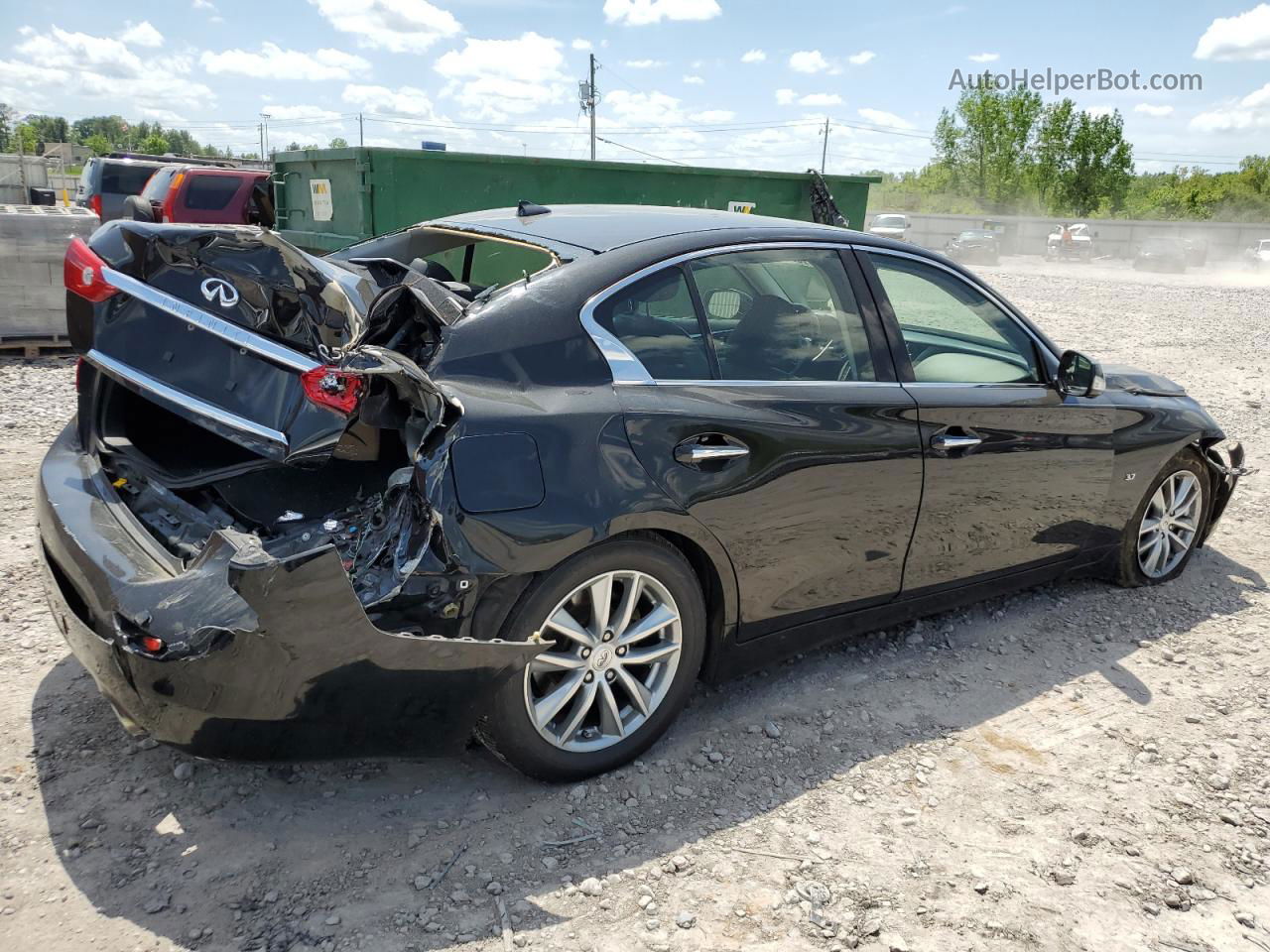 2014 Infiniti Q50 Base Black vin: JN1BV7AP8EM670431