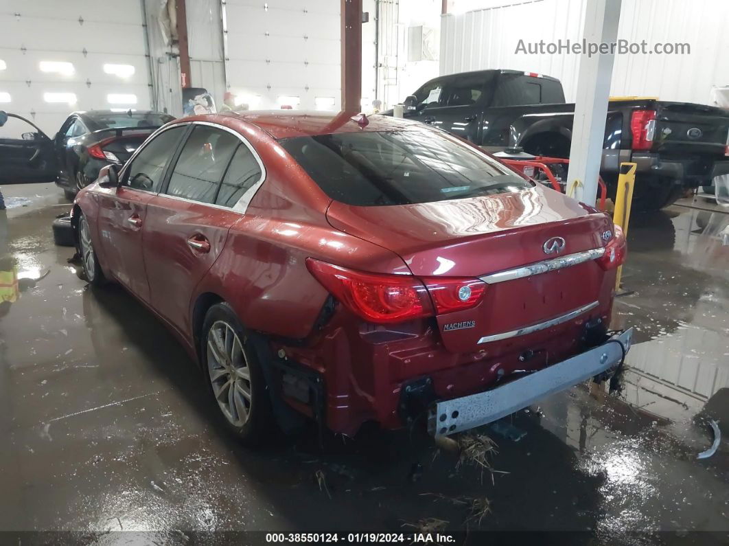 2014 Infiniti Q50 Premium Orange vin: JN1BV7AP8EM673507