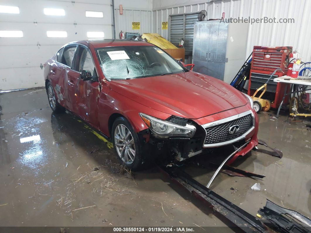 2014 Infiniti Q50 Premium Orange vin: JN1BV7AP8EM673507