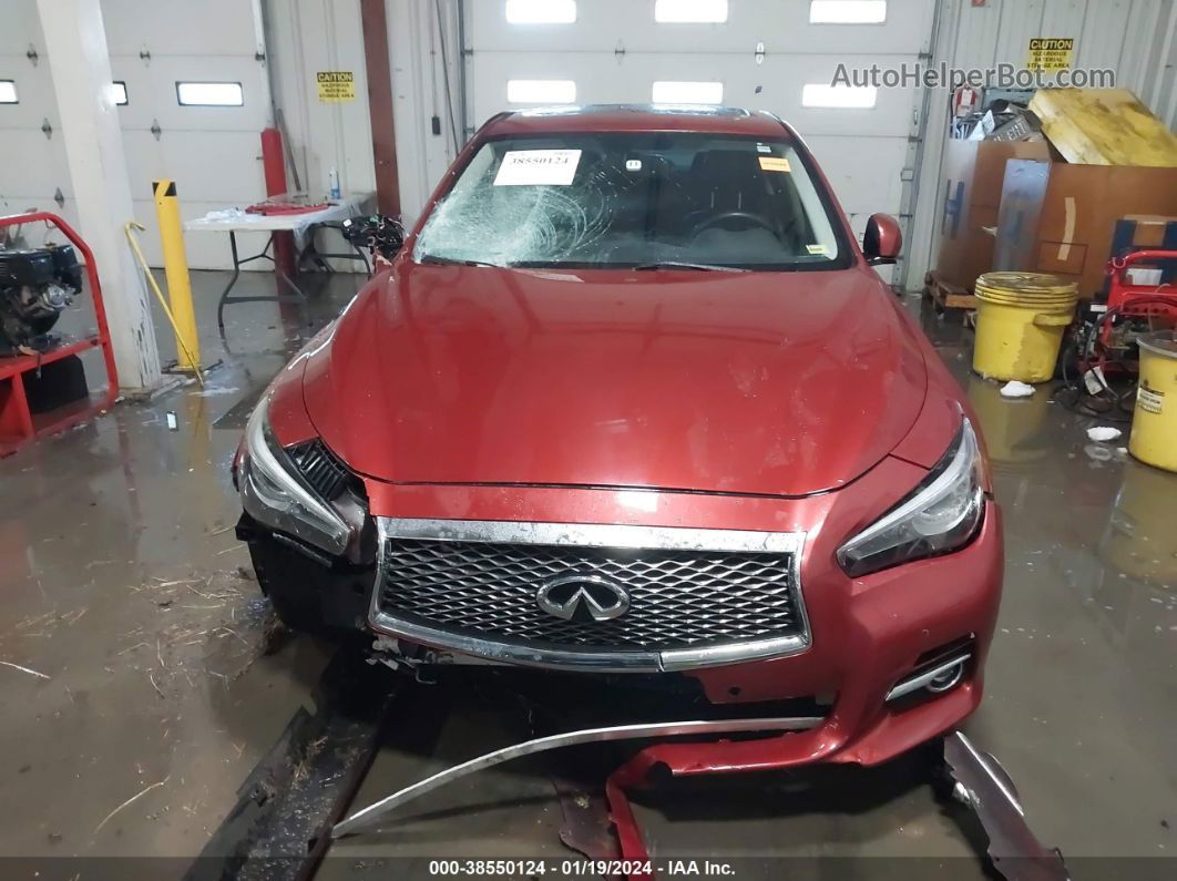 2014 Infiniti Q50 Premium Orange vin: JN1BV7AP8EM673507