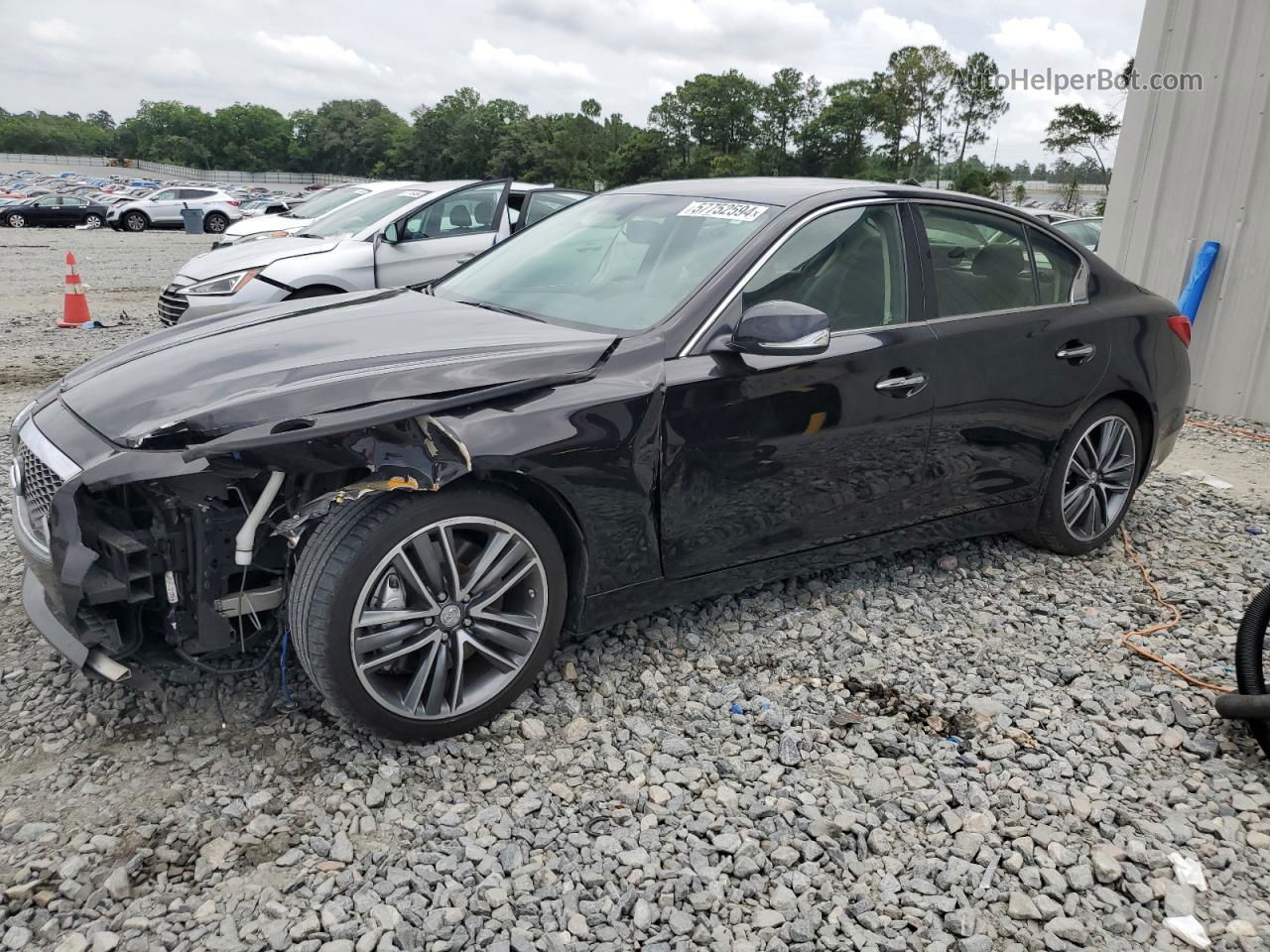 2014 Infiniti Q50 Base Black vin: JN1BV7AP8EM683020