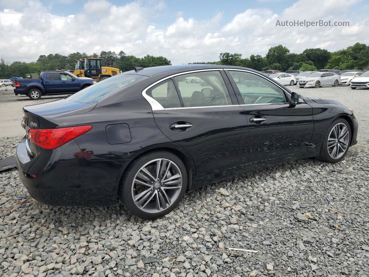 2014 Infiniti Q50 Base Black vin: JN1BV7AP8EM683020