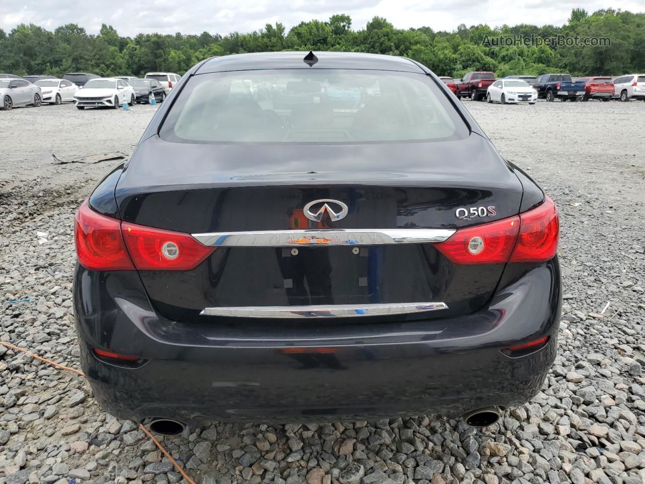 2014 Infiniti Q50 Base Black vin: JN1BV7AP8EM683020