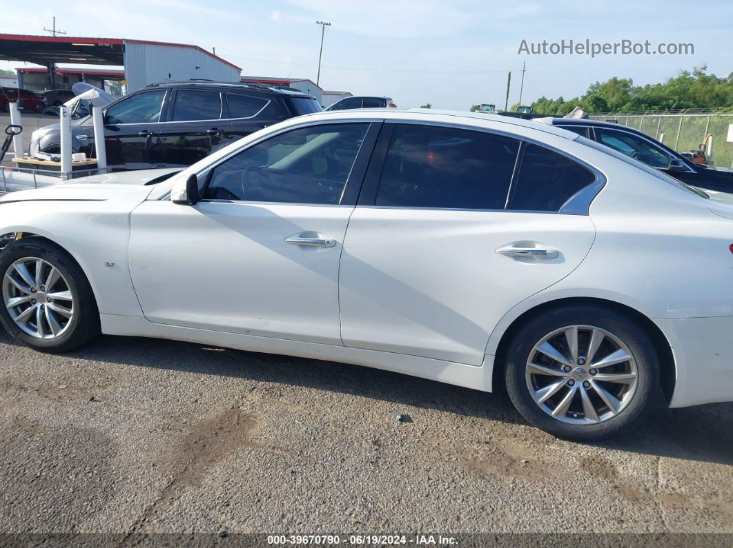 2014 Infiniti Q50 Premium/sport Белый vin: JN1BV7AP8EM686130