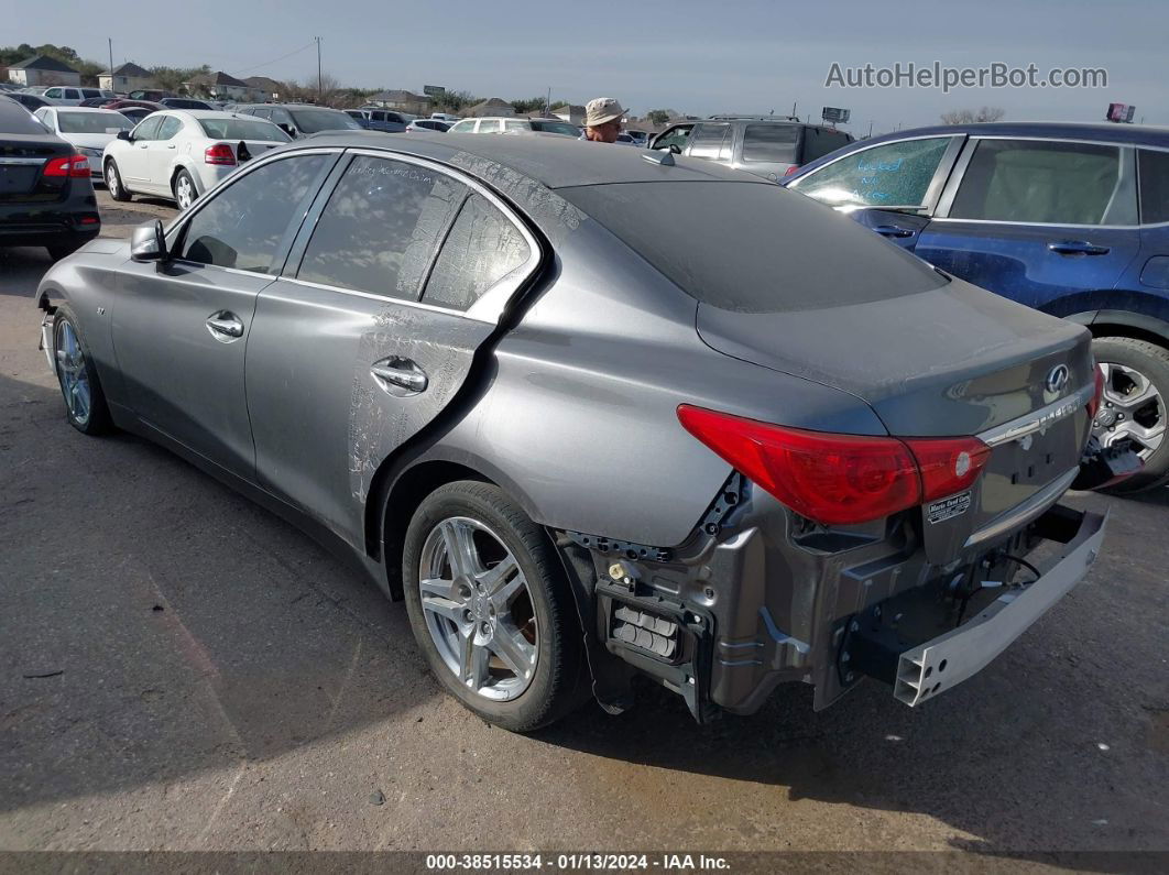 2014 Infiniti Q50   Gray vin: JN1BV7AP8EM689707