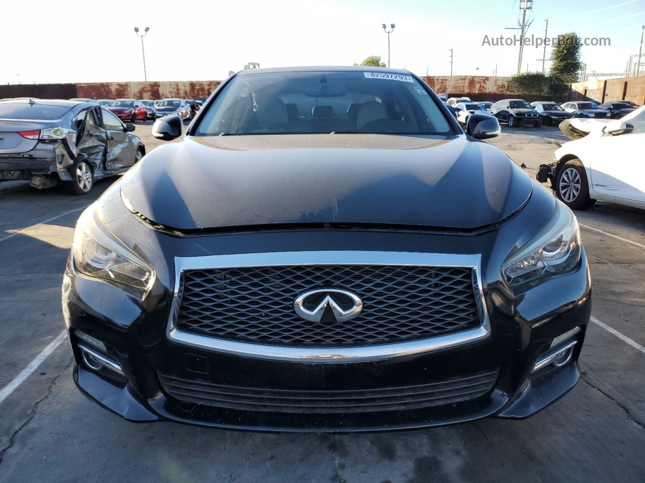 2014 Infiniti Q50 Base Black vin: JN1BV7AP8EM691019