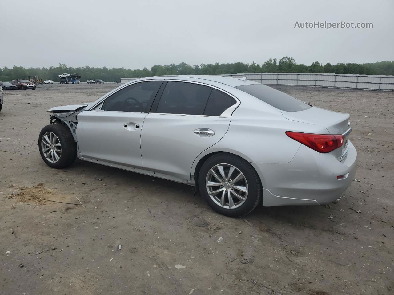 2015 Infiniti Q50 Base Silver vin: JN1BV7AP8FM337244