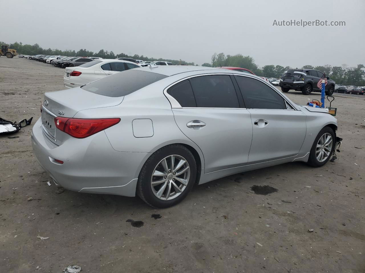 2015 Infiniti Q50 Base Серебряный vin: JN1BV7AP8FM337244