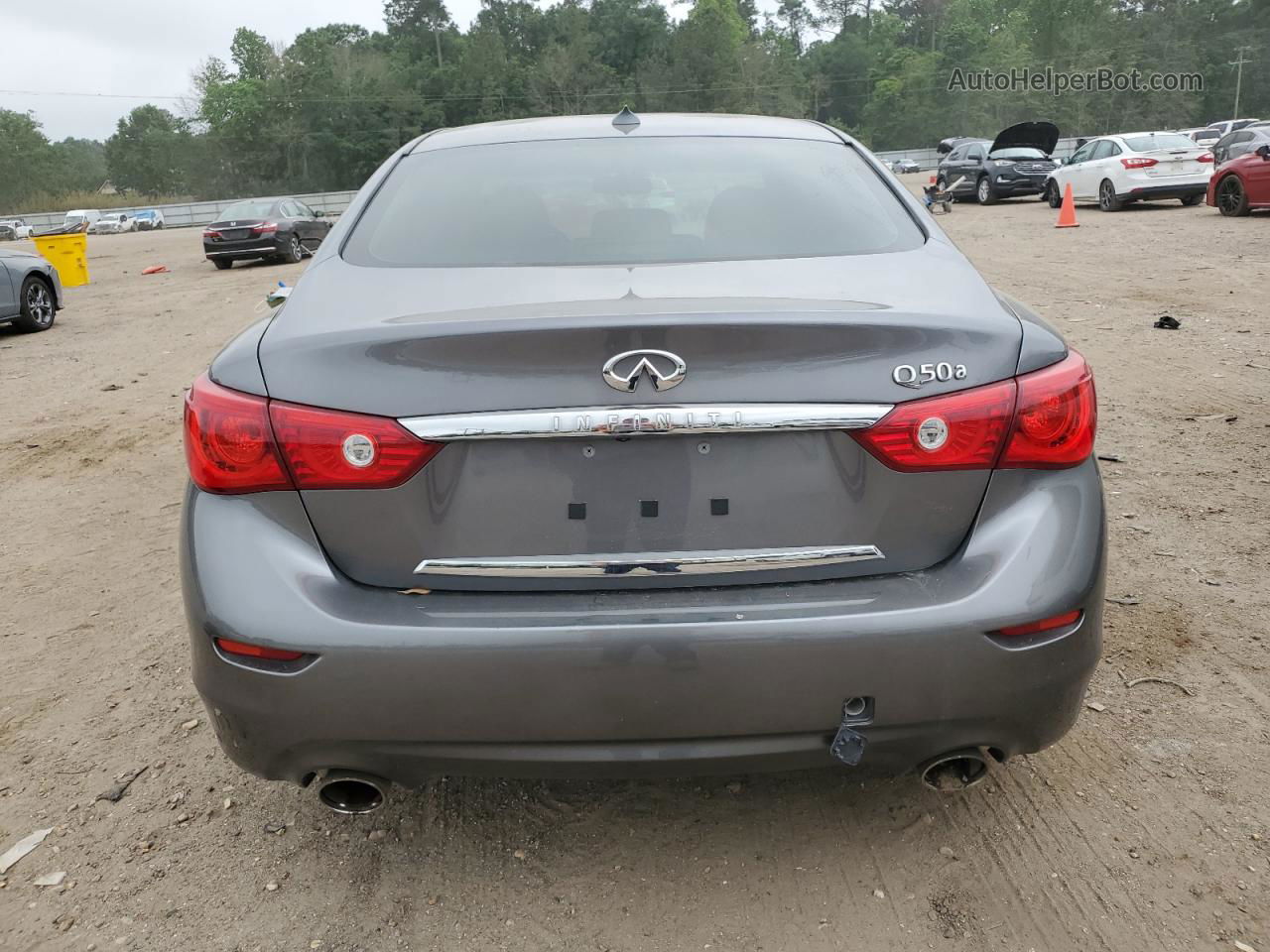 2015 Infiniti Q50 Base Gray vin: JN1BV7AP8FM341343