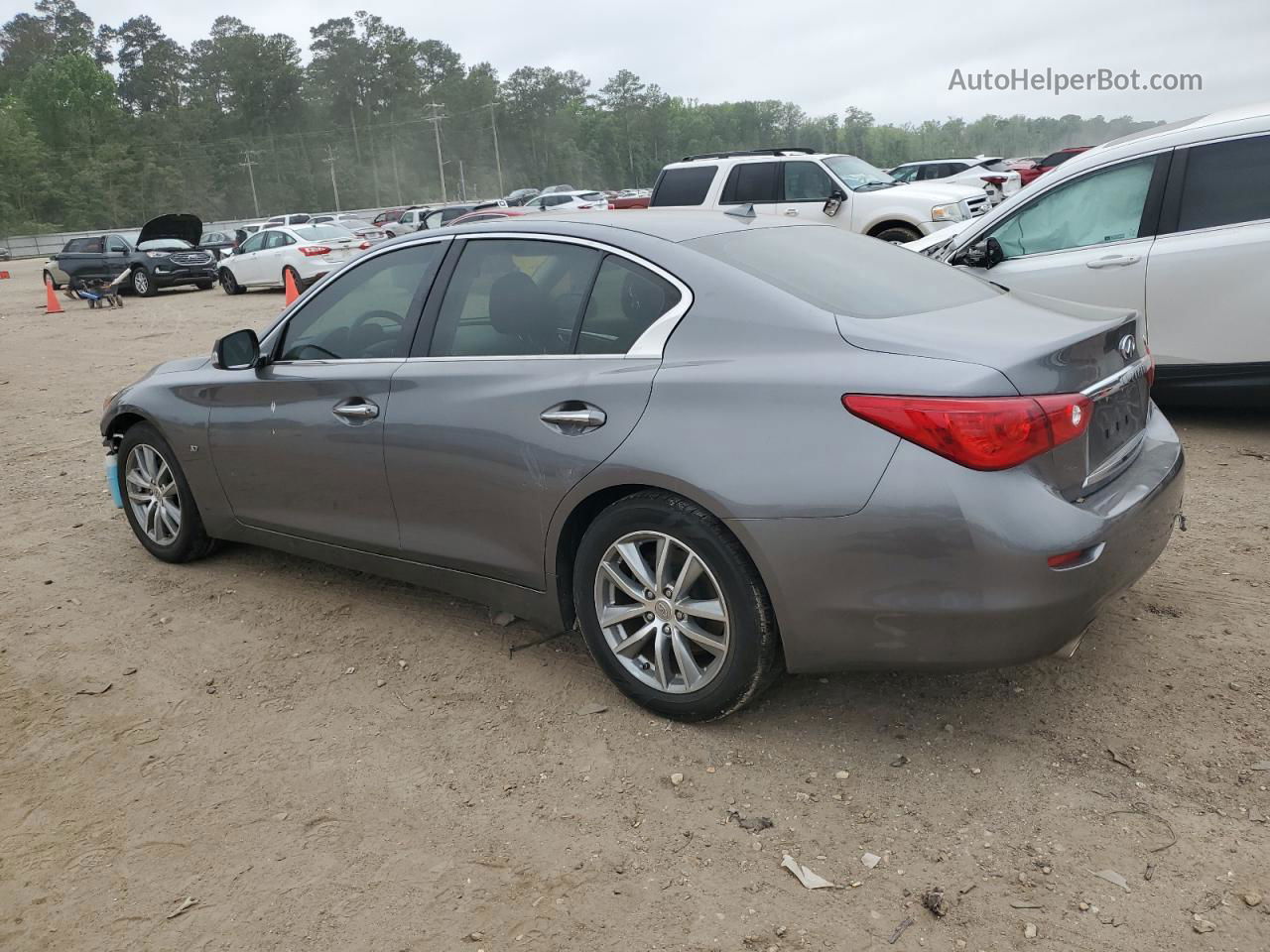 2015 Infiniti Q50 Base Gray vin: JN1BV7AP8FM341343