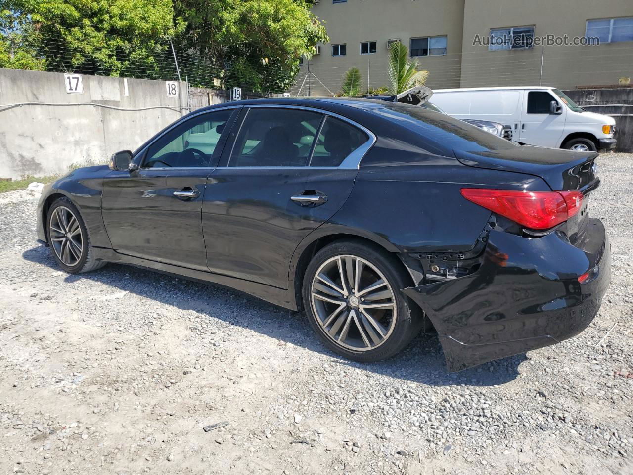 2015 Infiniti Q50 Base Black vin: JN1BV7AP8FM342749