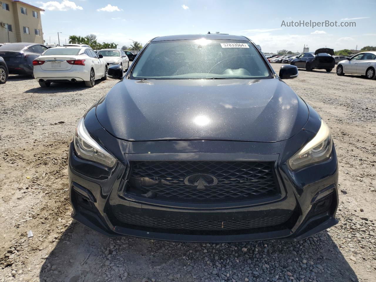 2015 Infiniti Q50 Base Black vin: JN1BV7AP8FM342749