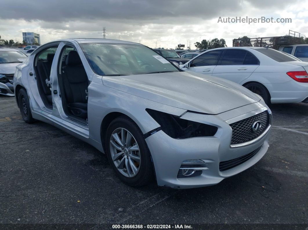 2015 Infiniti Q50 Premium Silver vin: JN1BV7AP8FM343075