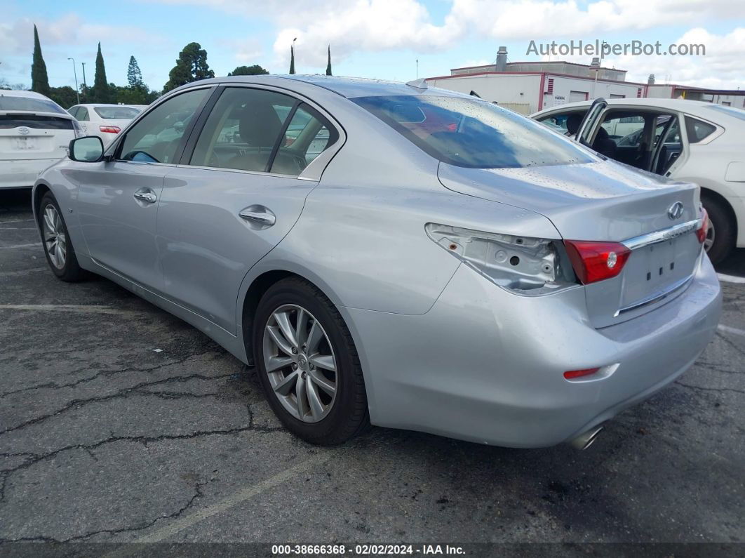 2015 Infiniti Q50 Premium Silver vin: JN1BV7AP8FM343075