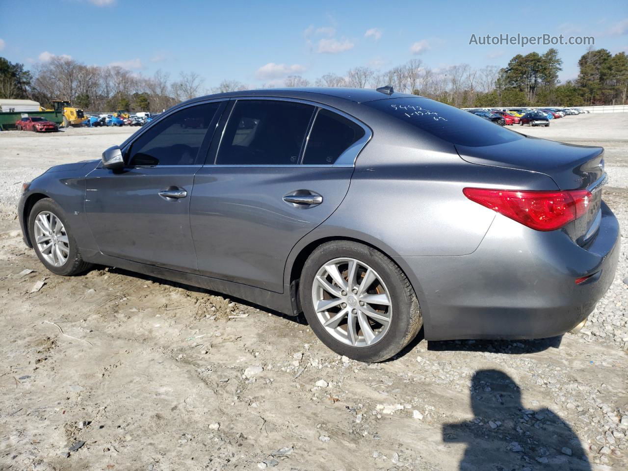 2015 Infiniti Q50 Base Gray vin: JN1BV7AP8FM345442