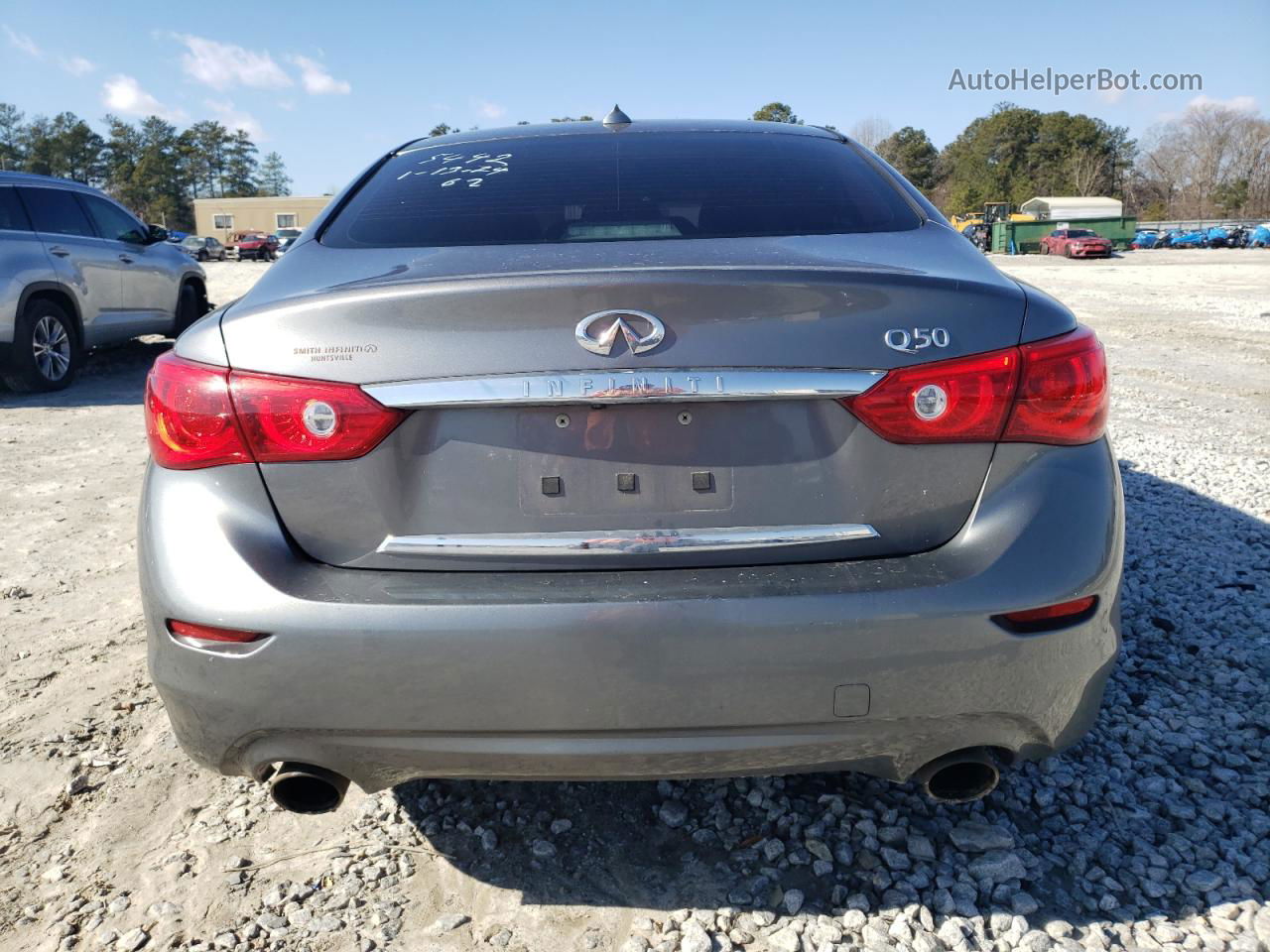 2015 Infiniti Q50 Base Gray vin: JN1BV7AP8FM345442